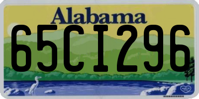 AL license plate 65CI296