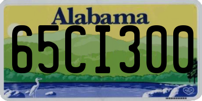 AL license plate 65CI300