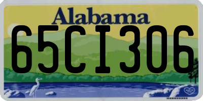 AL license plate 65CI306