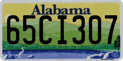 AL license plate 65CI307