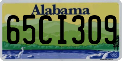 AL license plate 65CI309