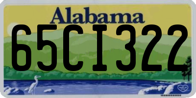 AL license plate 65CI322