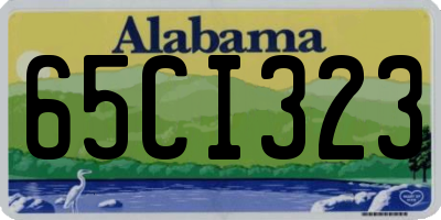 AL license plate 65CI323