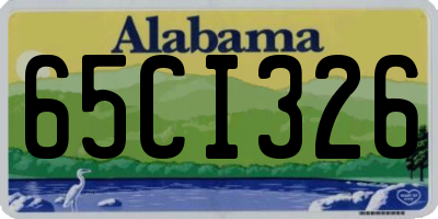 AL license plate 65CI326