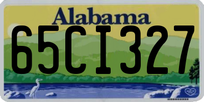 AL license plate 65CI327