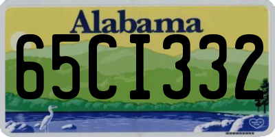 AL license plate 65CI332
