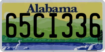 AL license plate 65CI336