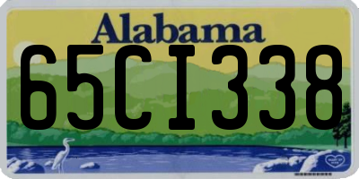 AL license plate 65CI338