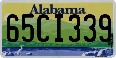 AL license plate 65CI339