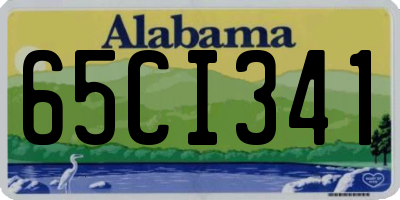 AL license plate 65CI341