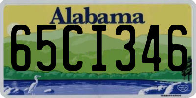 AL license plate 65CI346