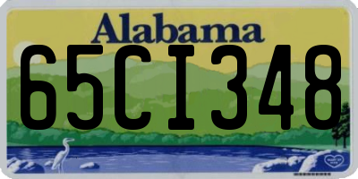 AL license plate 65CI348
