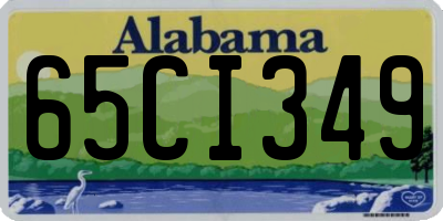 AL license plate 65CI349