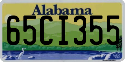 AL license plate 65CI355