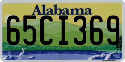 AL license plate 65CI369
