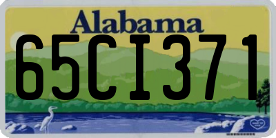 AL license plate 65CI371