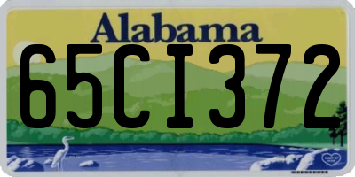 AL license plate 65CI372