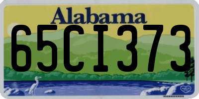 AL license plate 65CI373