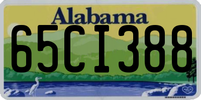 AL license plate 65CI388
