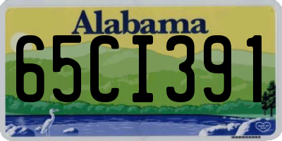 AL license plate 65CI391