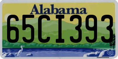 AL license plate 65CI393