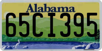 AL license plate 65CI395