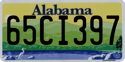 AL license plate 65CI397