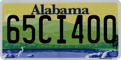 AL license plate 65CI400