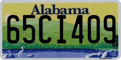 AL license plate 65CI409
