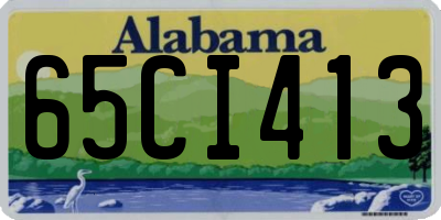 AL license plate 65CI413