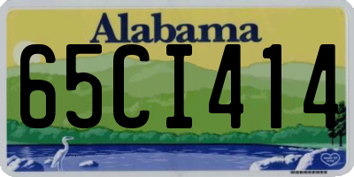 AL license plate 65CI414