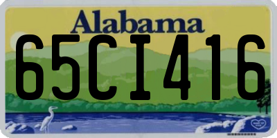 AL license plate 65CI416