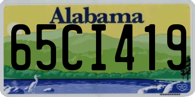 AL license plate 65CI419