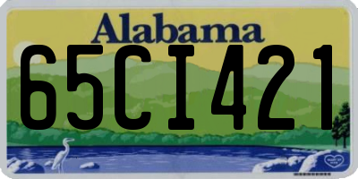 AL license plate 65CI421