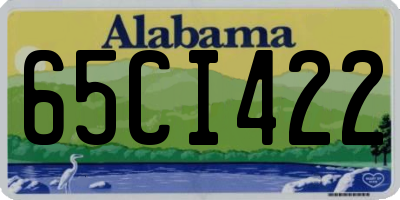 AL license plate 65CI422