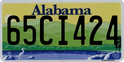AL license plate 65CI424