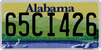 AL license plate 65CI426