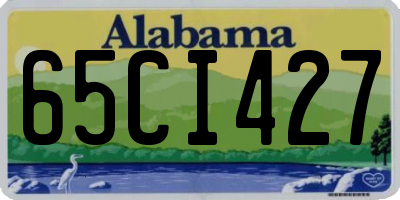 AL license plate 65CI427
