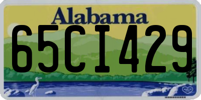 AL license plate 65CI429