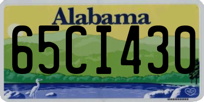 AL license plate 65CI430