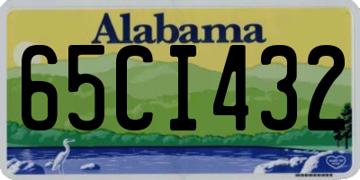 AL license plate 65CI432