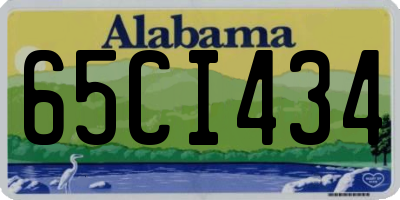 AL license plate 65CI434