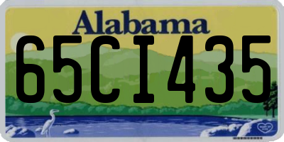 AL license plate 65CI435