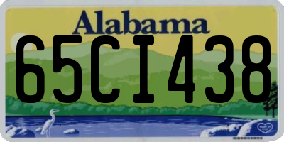 AL license plate 65CI438