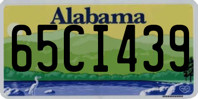 AL license plate 65CI439
