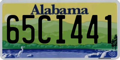 AL license plate 65CI441