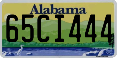 AL license plate 65CI444