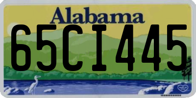 AL license plate 65CI445