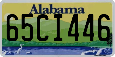 AL license plate 65CI446