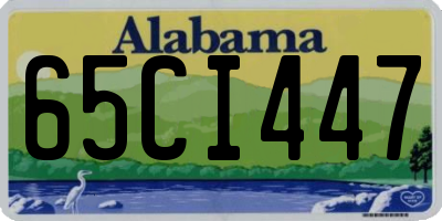 AL license plate 65CI447